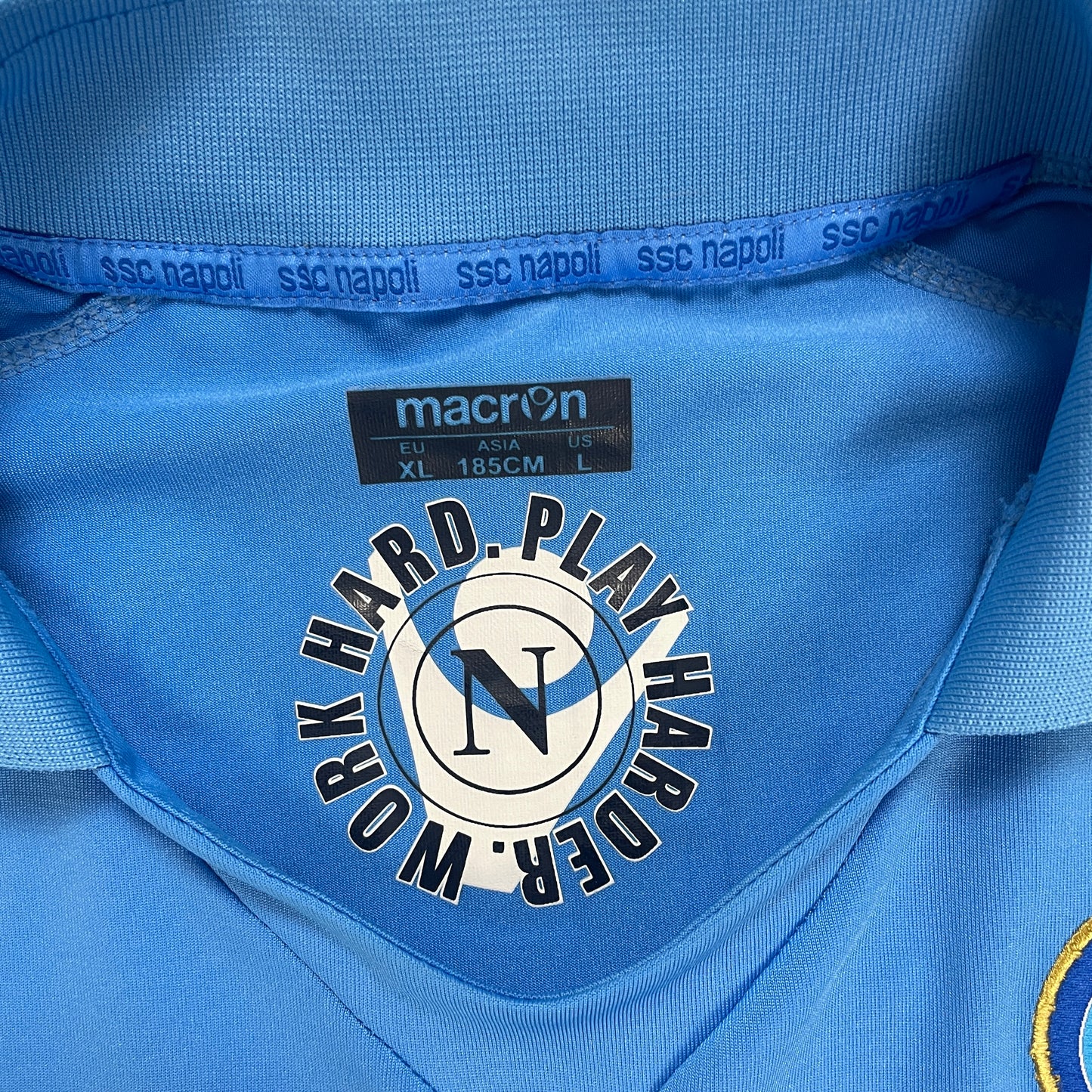Macron SSC Neapel Inler Trikot blau Größe XL 2011 2012