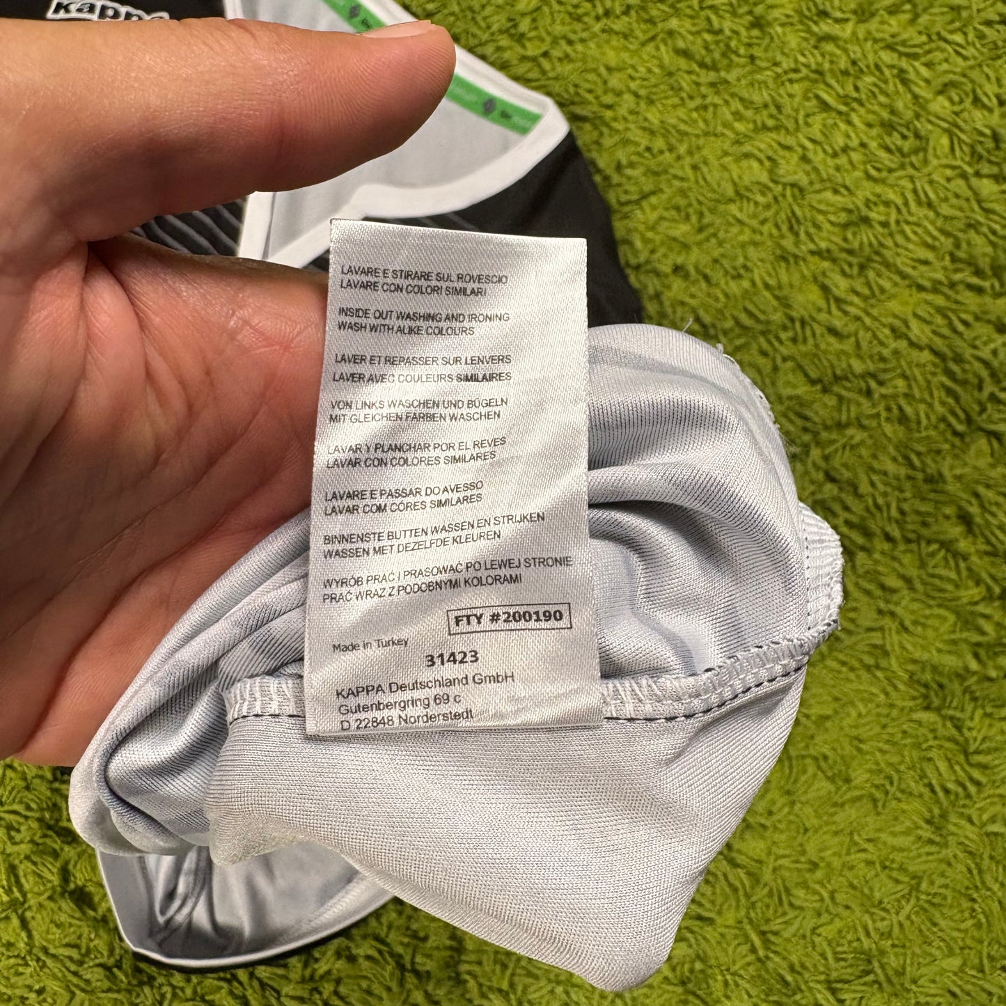 Kappa Borussia Mönchengladbach Trikot schwarz Größe XXL 2015 2016