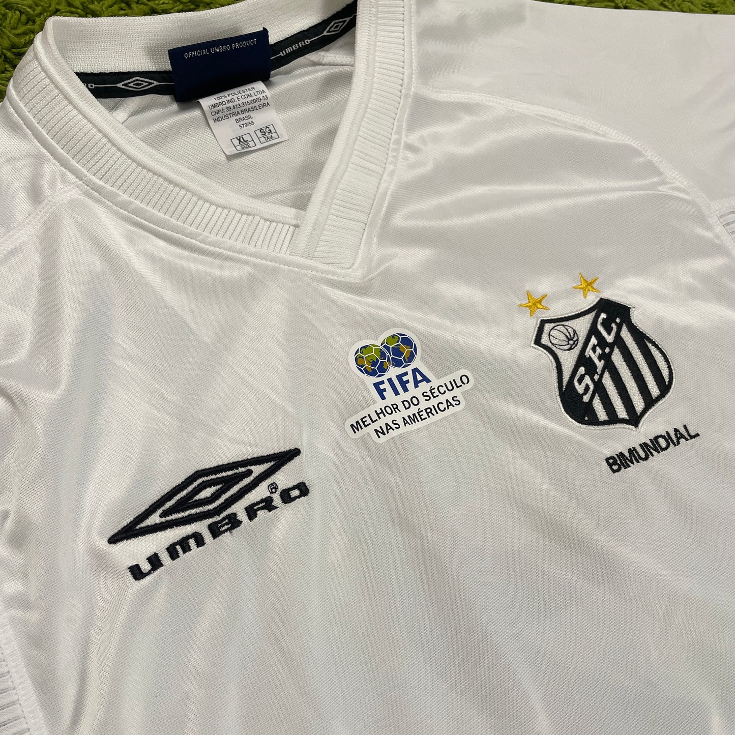 Umbro FC Santos Trikot weiß Größe XL 2001 #9