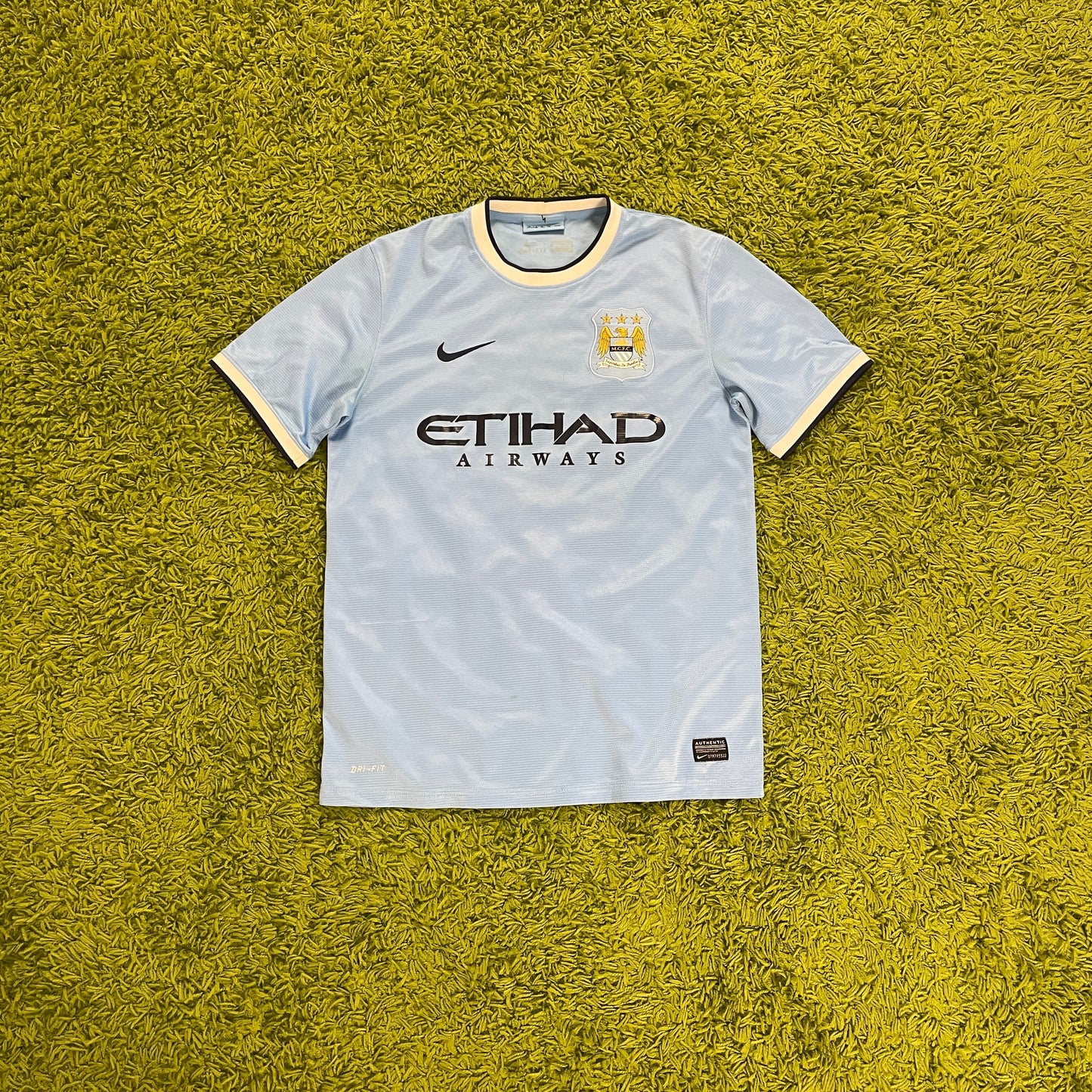 Nike Manchester City Trikot hellblau Größe M 2013 2014