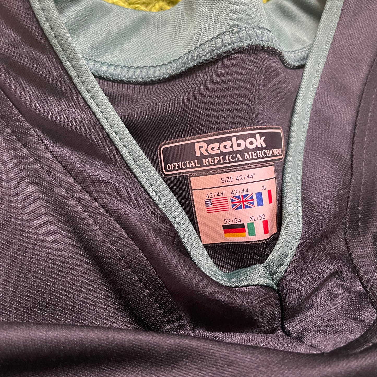Reebok Borussia Mönchengladbach Van Lent Trikot schwarz Größe XL 2001 2002