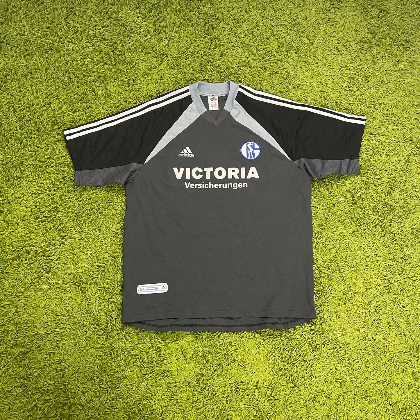 Adidas Schalke 04 Wilmots Trikot grau Größe XL 2001 2002