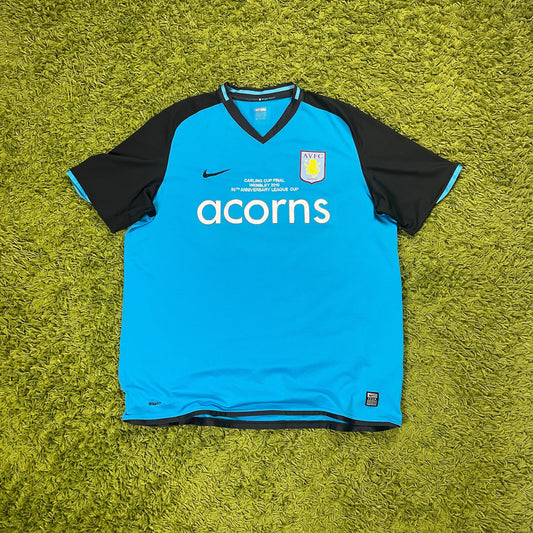 Nike Aston Villa Trikot blau Größe XXL 2008 2009