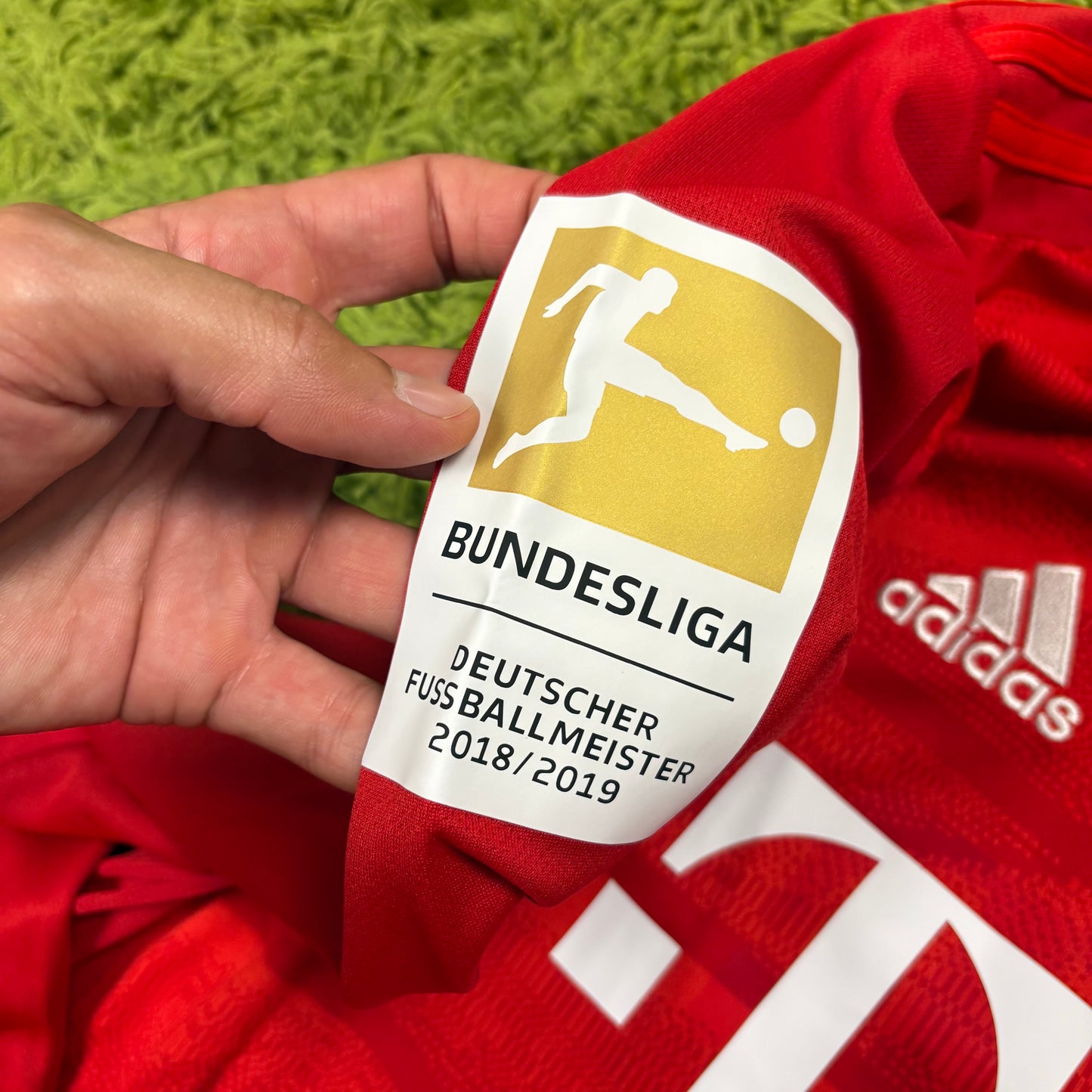 Adidas FC Bayern München Lewandowski Trikot rot Größe L 2018 2019