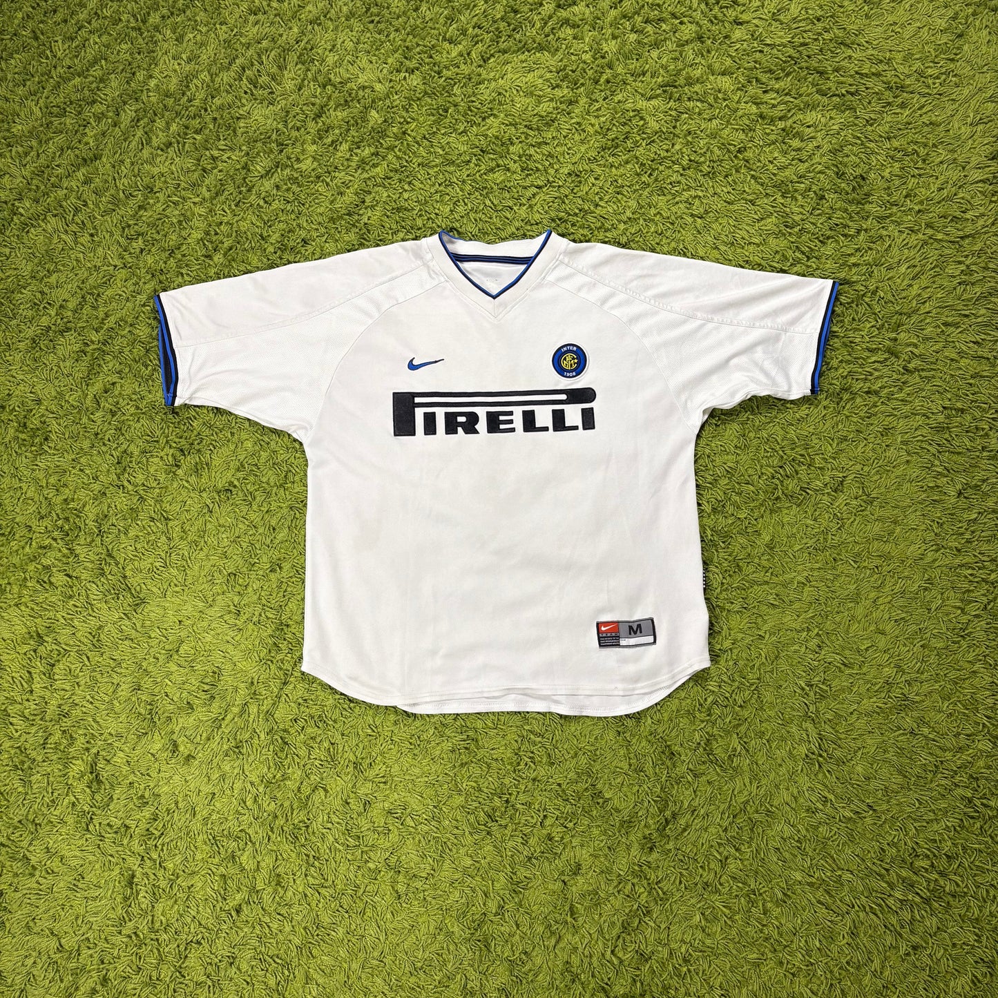 Nike Inter Mailand Milan Ronaldo R9 Trikot Weiß Größe M 1999 2000