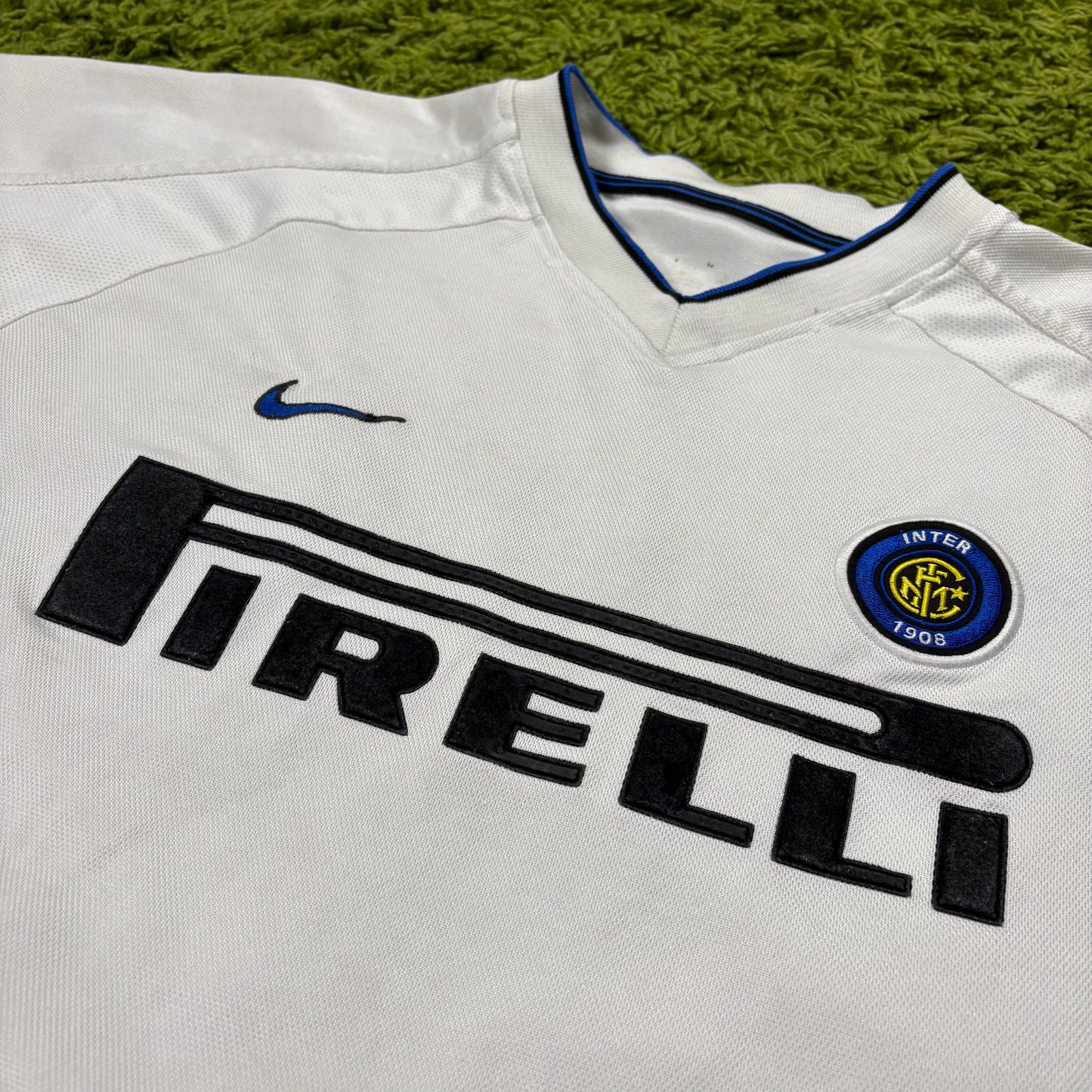 Nike Inter Mailand Milan Ronaldo R9 Trikot Weiß Größe M 1999 2000