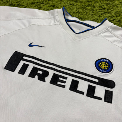 Nike Inter Mailand Milan Ronaldo R9 Trikot Weiß Größe M 1999 2000