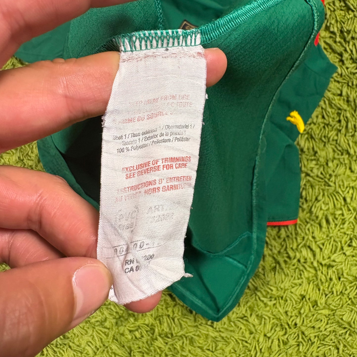 Puma Kamerun Etoo Eto‘o Trikot Grün Größe L 2006