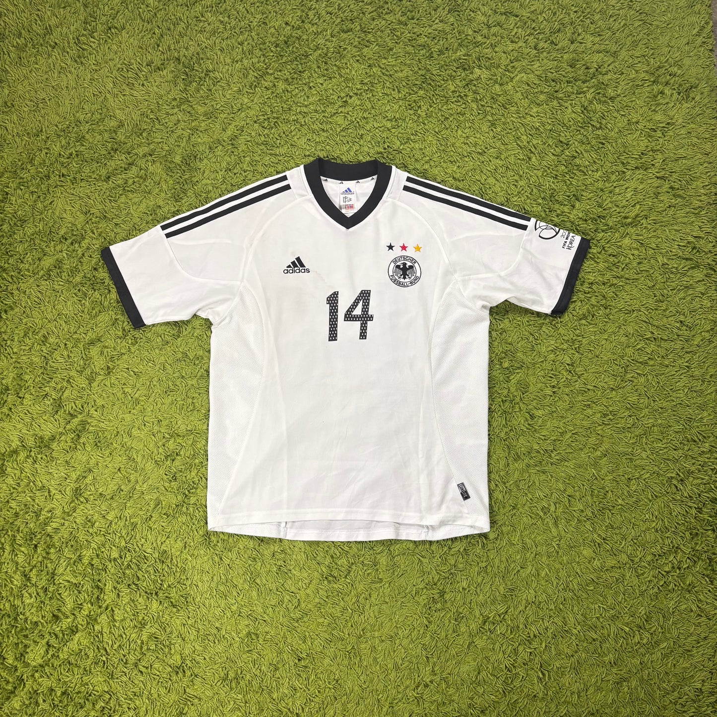 Adidas Deutschland DFB Asamoah Trikot Weiß Größe M 2002