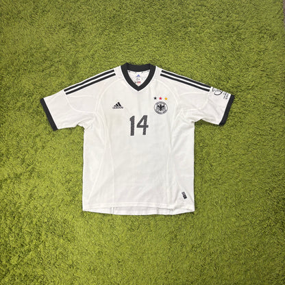 Adidas Deutschland DFB Asamoah Trikot Weiß Größe M 2002
