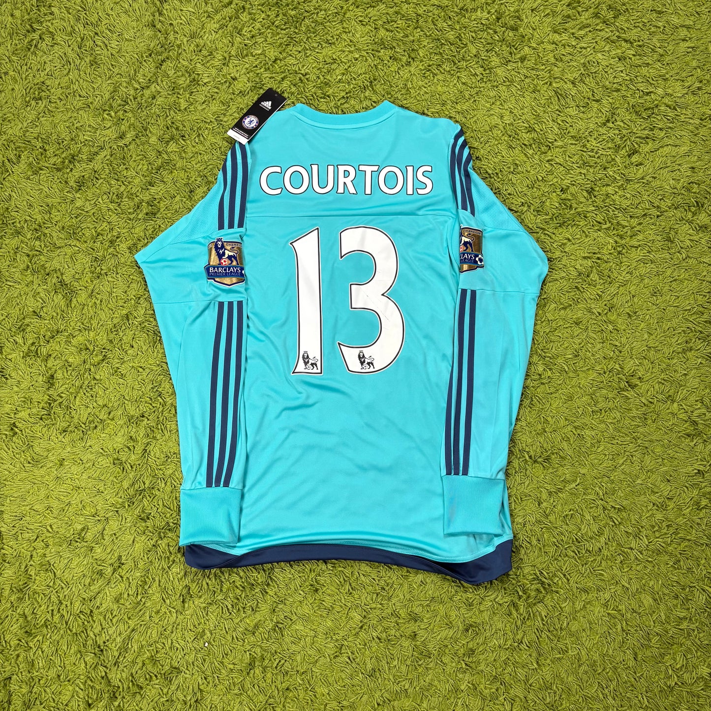 Adidas FC Chelsea Trikot Courtois blau Größe M 2015 2016 NEU