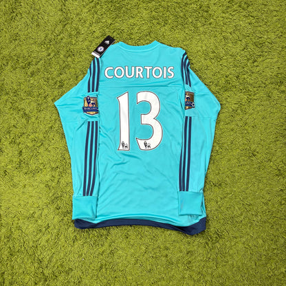 Adidas FC Chelsea Trikot Courtois blau Größe M 2015 2016 NEU
