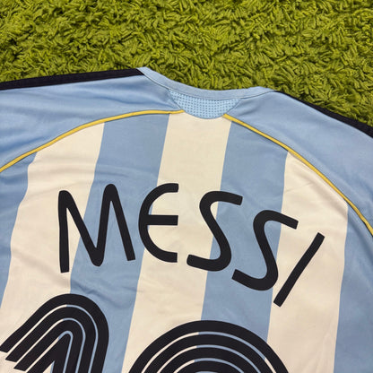 Adidas Argentinien Messi Trikot weiß blau Größe XL 2006