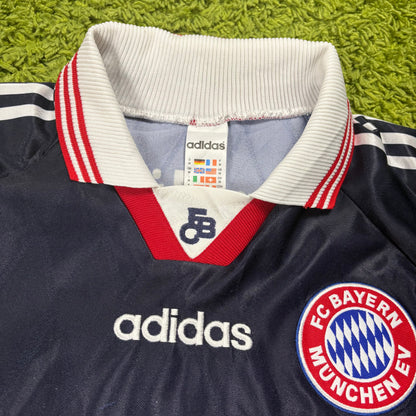 Adidas FC Bayern München Elber Trikot blau Größe M 1997 1998