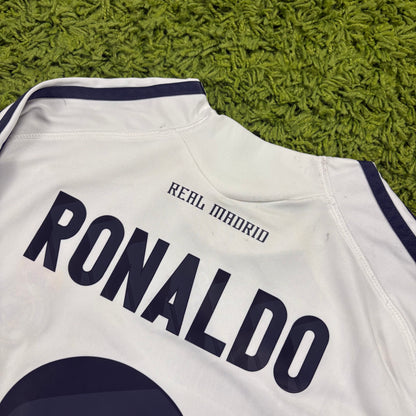 Adidas Real Madrid CR7 Ronaldo Trikot Weiß Größe L 2009 2010