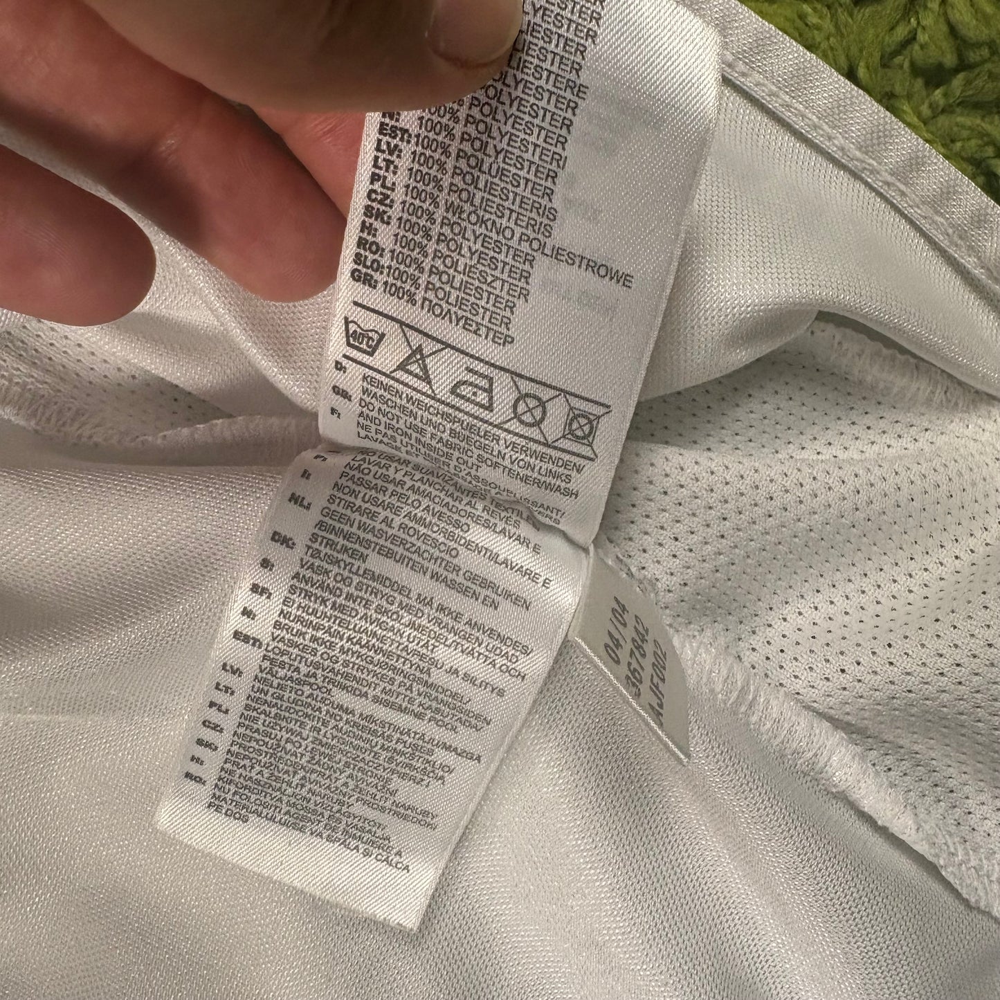 Adidas Ronaldo R9 Trikot Weiß Größe L 2004 2005