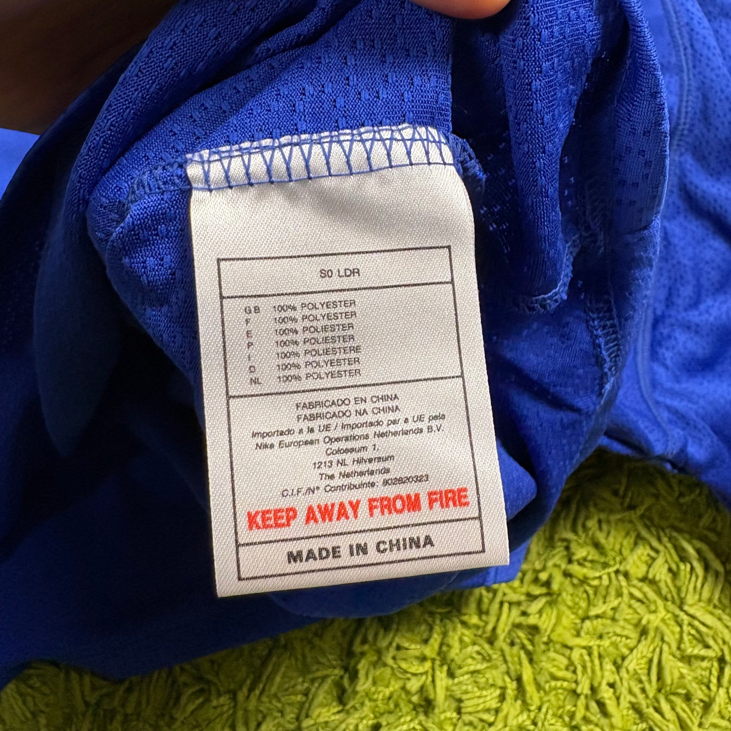 Nike Brasilien Ronaldo R9 Trikot blau Größe L 2000 2002 Neu mit Etikett brasil