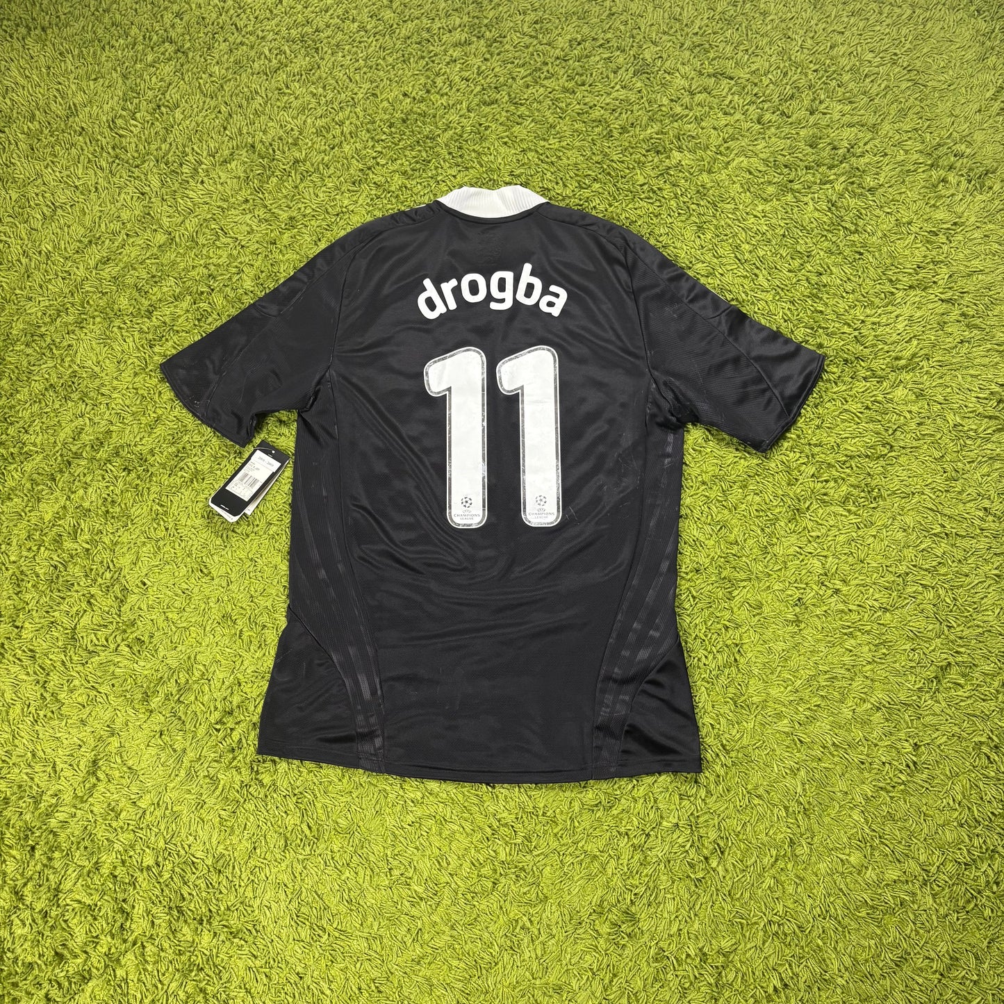 Adidas FC Chelsea Drogba Trikot schwarz Größe L 2008 2009