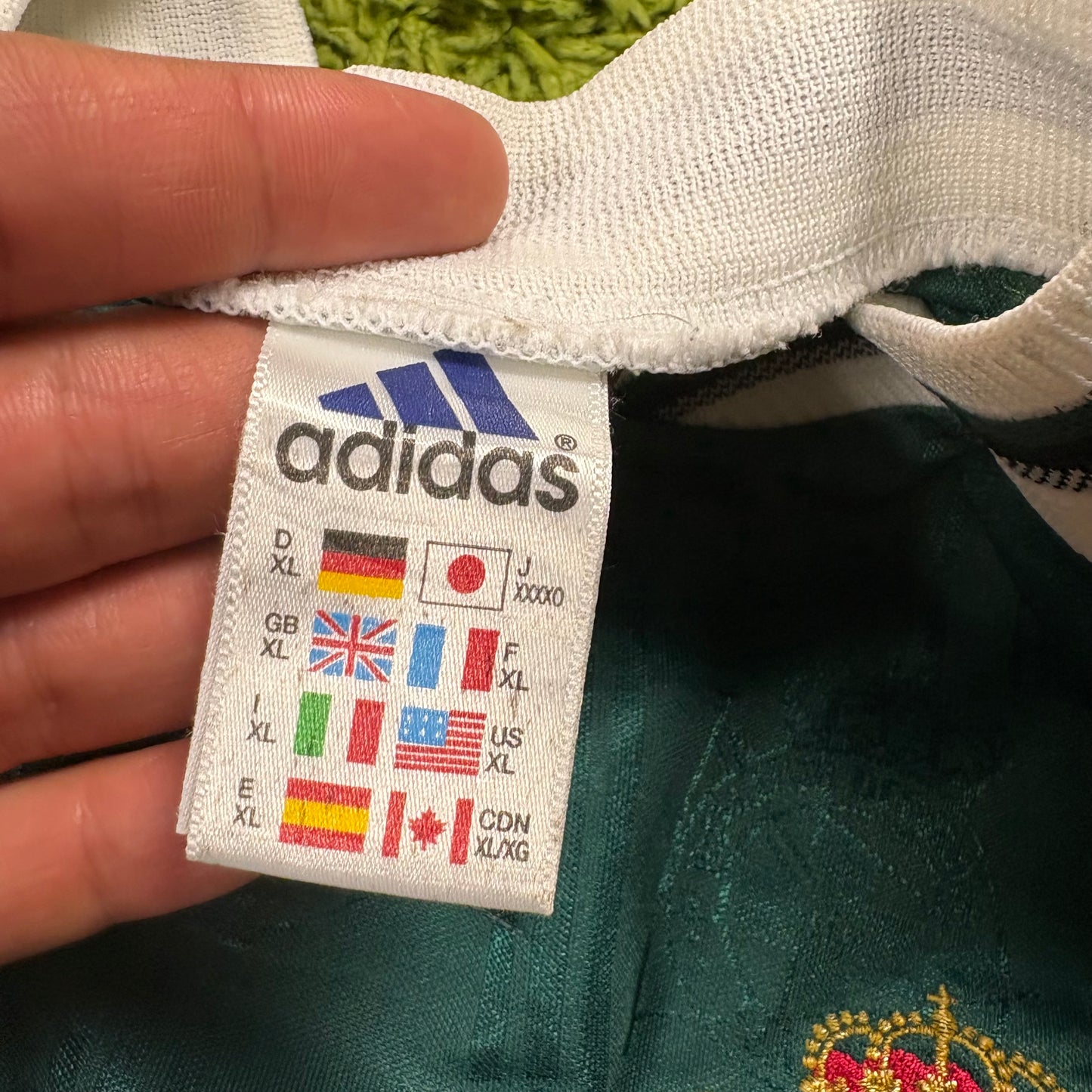 Adidas Deportivo La Coruna Scalomi Trikot Grün Größe XL Langarm 1999 2000