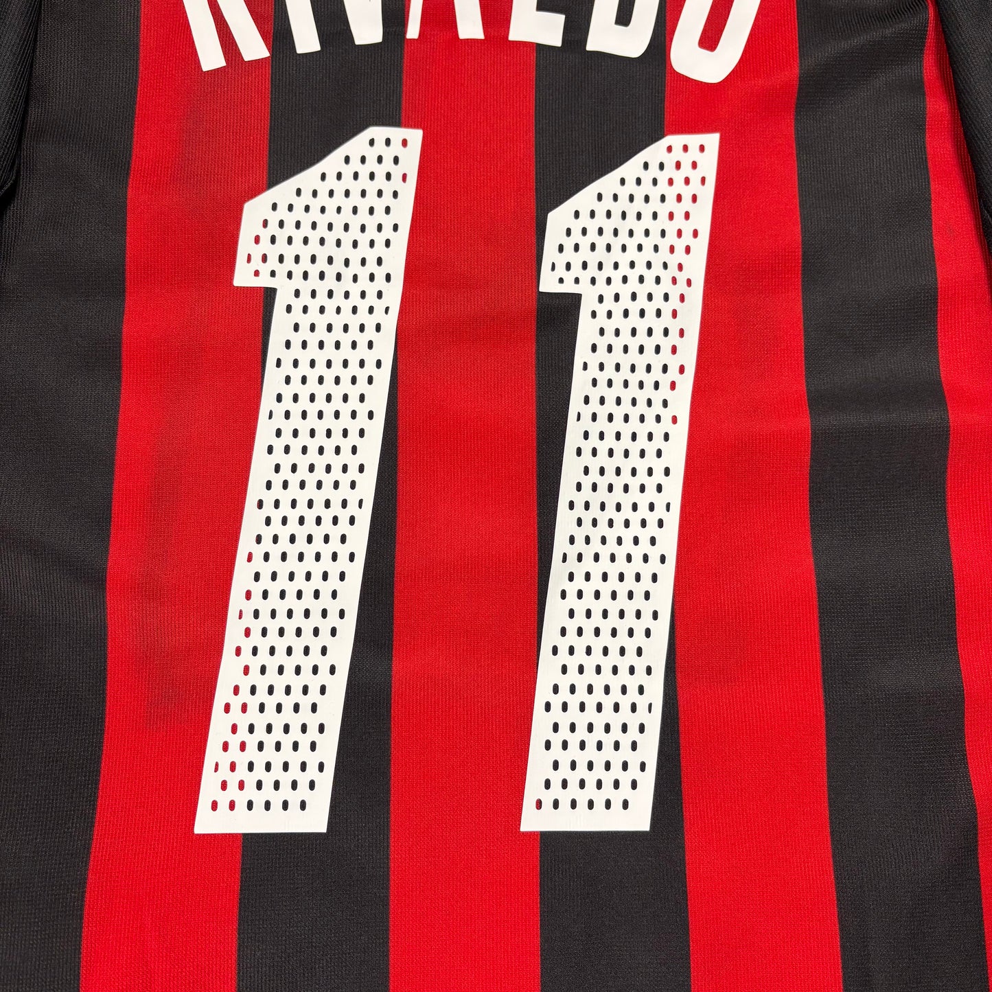 Adidas AC Mailand Milan Rivaldo Trikot rot schwarz Größe L 2002 2003
