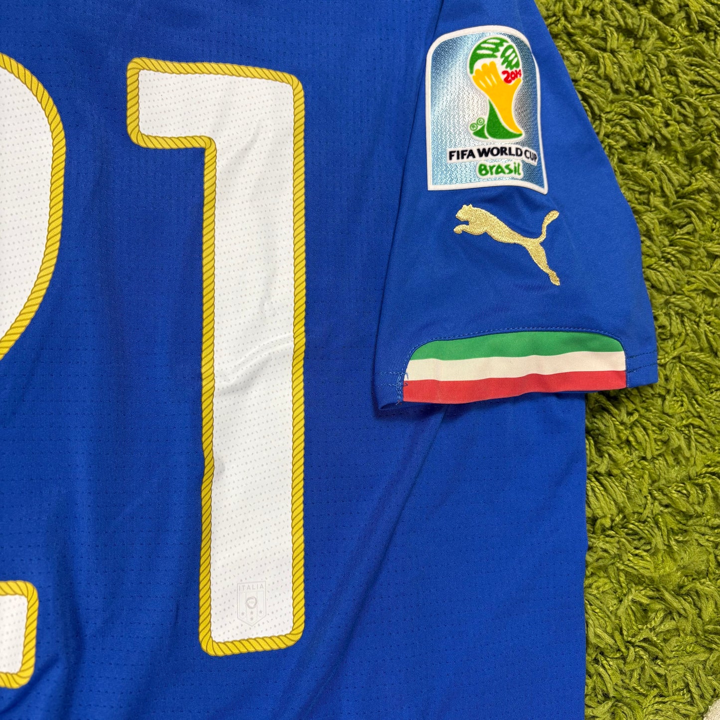 Puma Italien Pirlo Trikot blau Größe M 2014