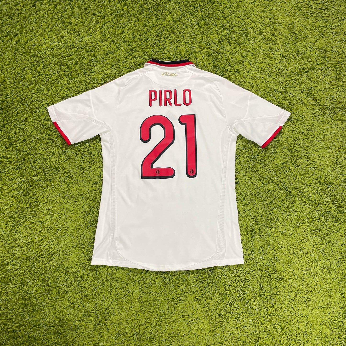 Adidas AC Mailand Pirlo Trikot weiß Größe M 2008 2009