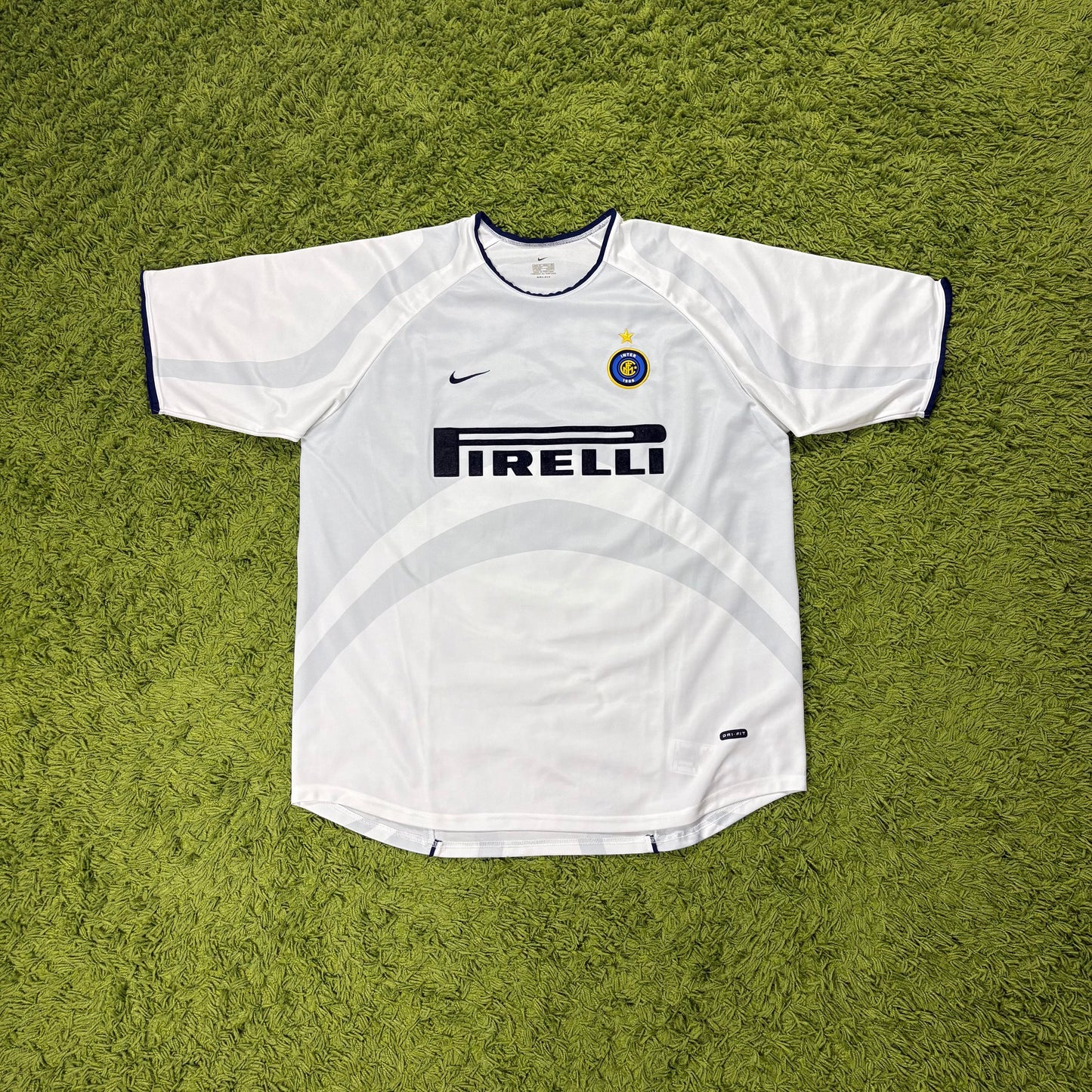 Nike Inter Mailand Milan Ronaldo R9 Trikot grau Größe XL 2001 2002