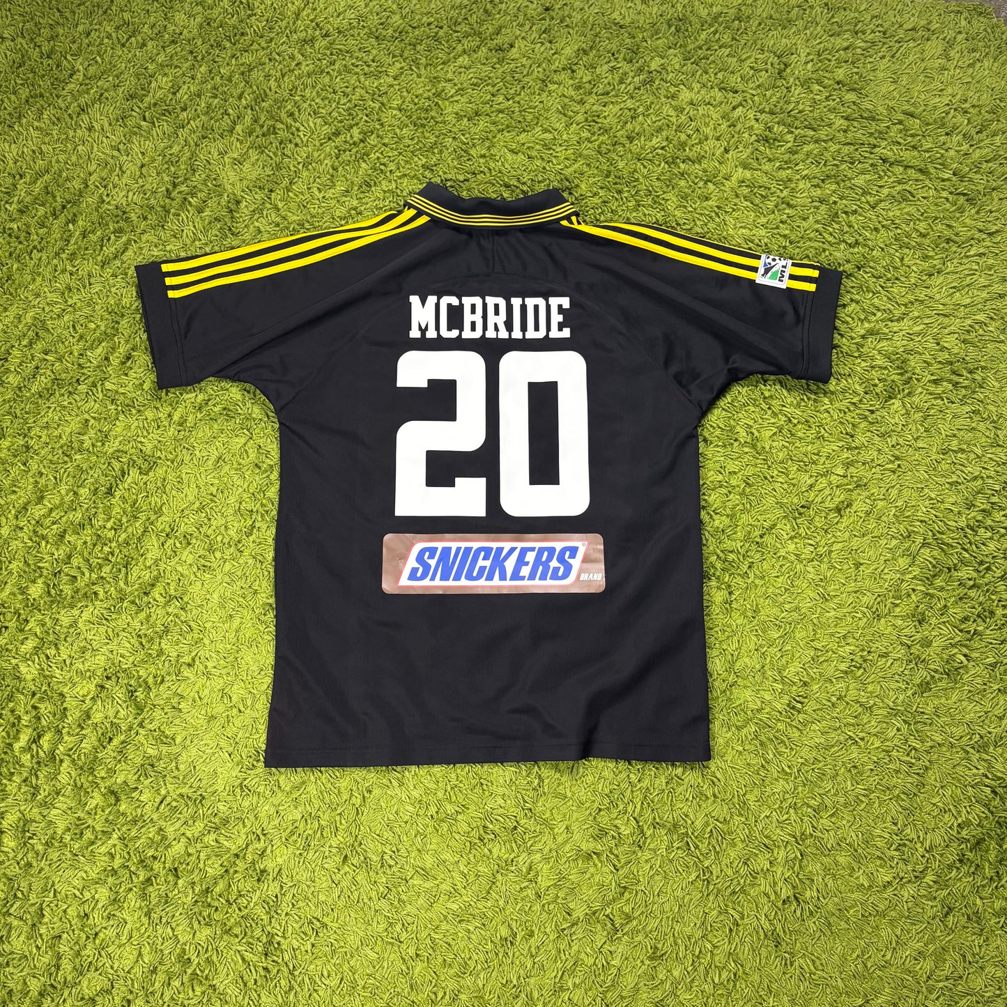 Adidas Columbus Crew McBride Trikot Snicker schwarz Größe L 1999 2000
