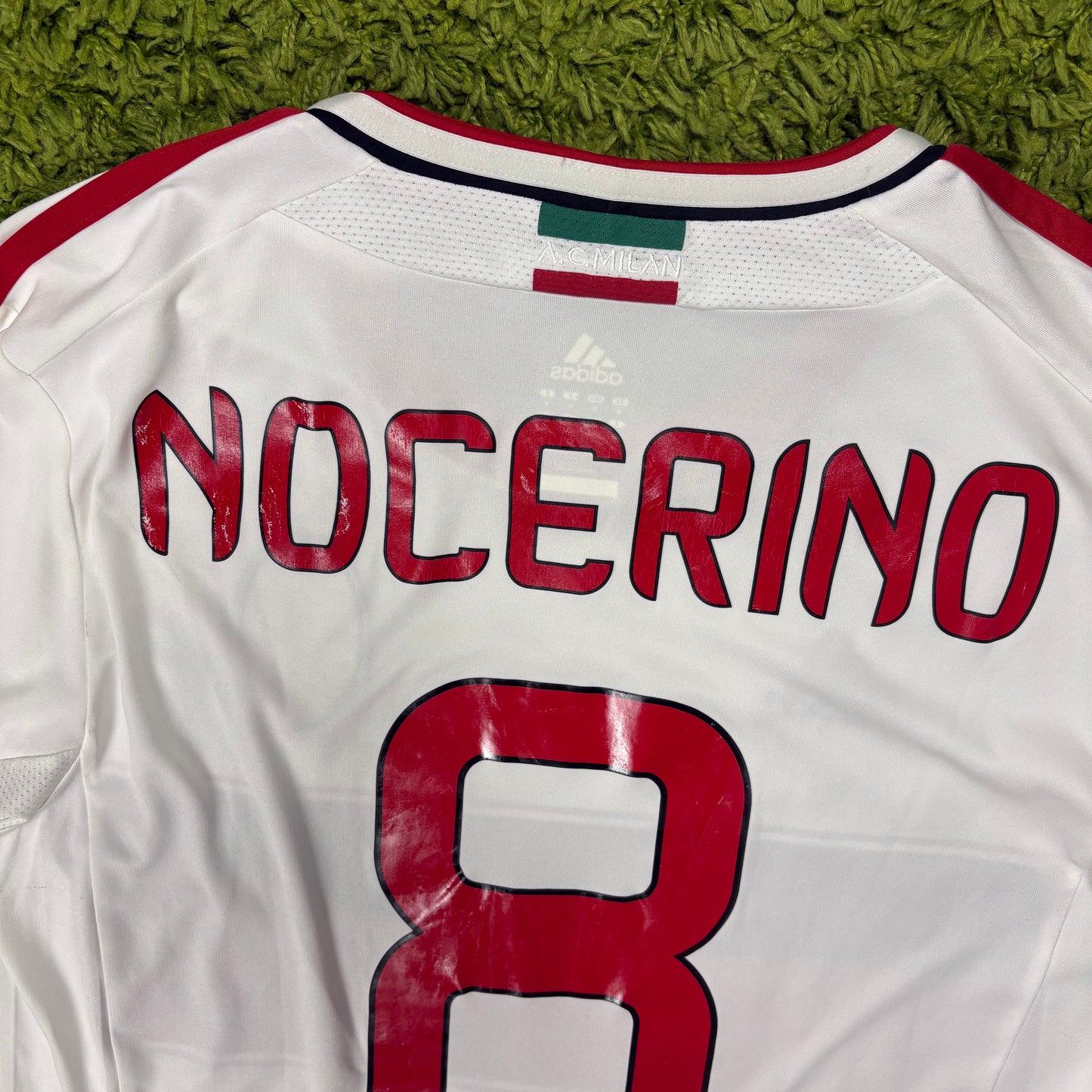 Adidas AC Mailand Milan Nocerino Trikot Weiß Größe M 2012 2013