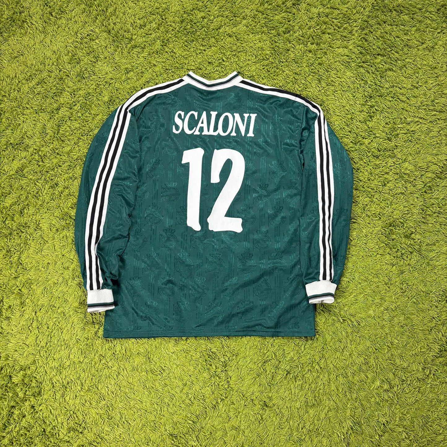 Adidas Deportivo La Coruna Scalomi Trikot Grün Größe XL Langarm 1999 2000