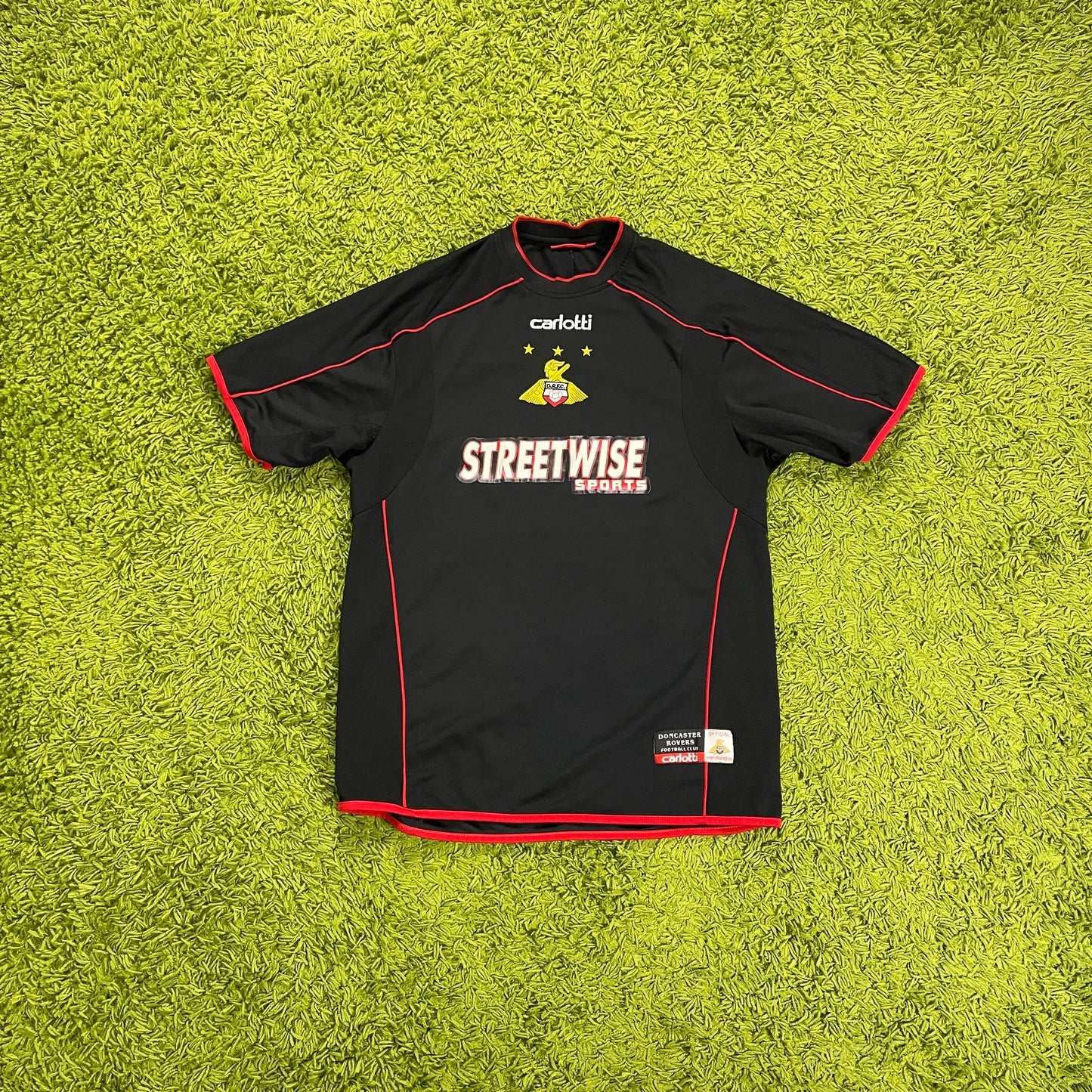 Carlotti Doncaster Rovers Trikot schwarz Größe M 2005