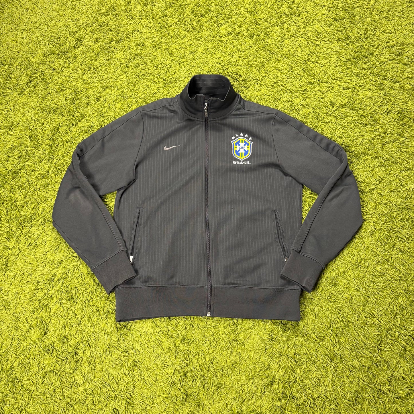 Nike Brasilien Trainingsjacke Jacke grau Größe L