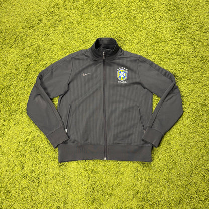 Nike Brasilien Trainingsjacke Jacke grau Größe L