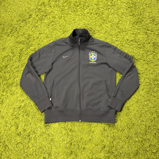 Nike Brasilien Trainingsjacke Jacke grau Größe L
