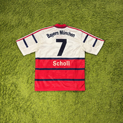 Adidas Fc Bayern München Scholl Trikot Weiß Größe M 1998 2000