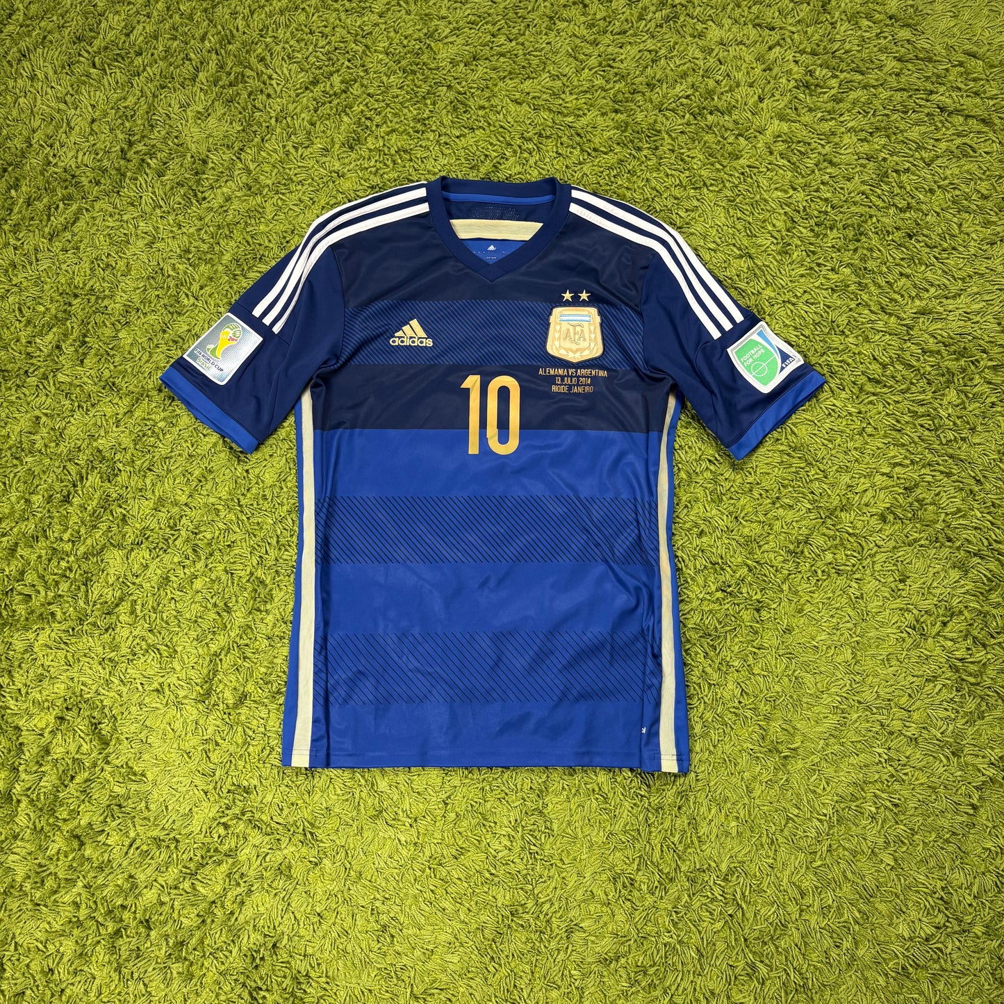 Adidas Argentinien Messi Trikot blau Größe M 2014