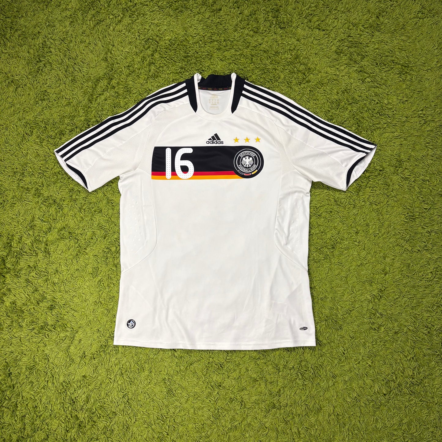 Adidas Deutschland DFB Lahm Trikot Weiß Größe XL 2008