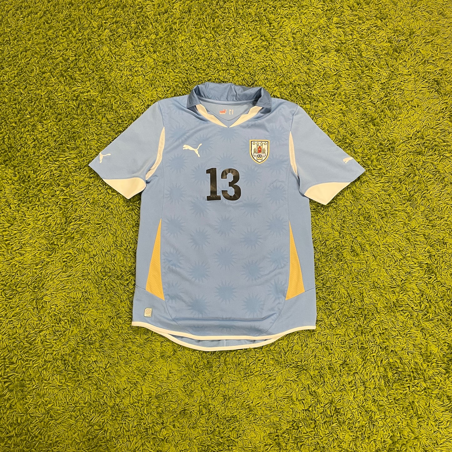 Puma Uruguay Olivera Trikot blau Größe M 2010