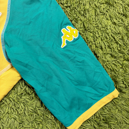 Kappa Brasilien Trikot t Shirt gelb Größe L