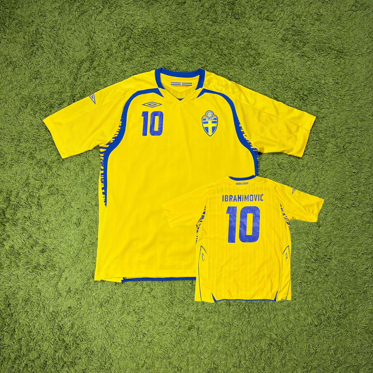 Umbro Schweden Ibrahimovic Trikot Gelb Größe XL 2008