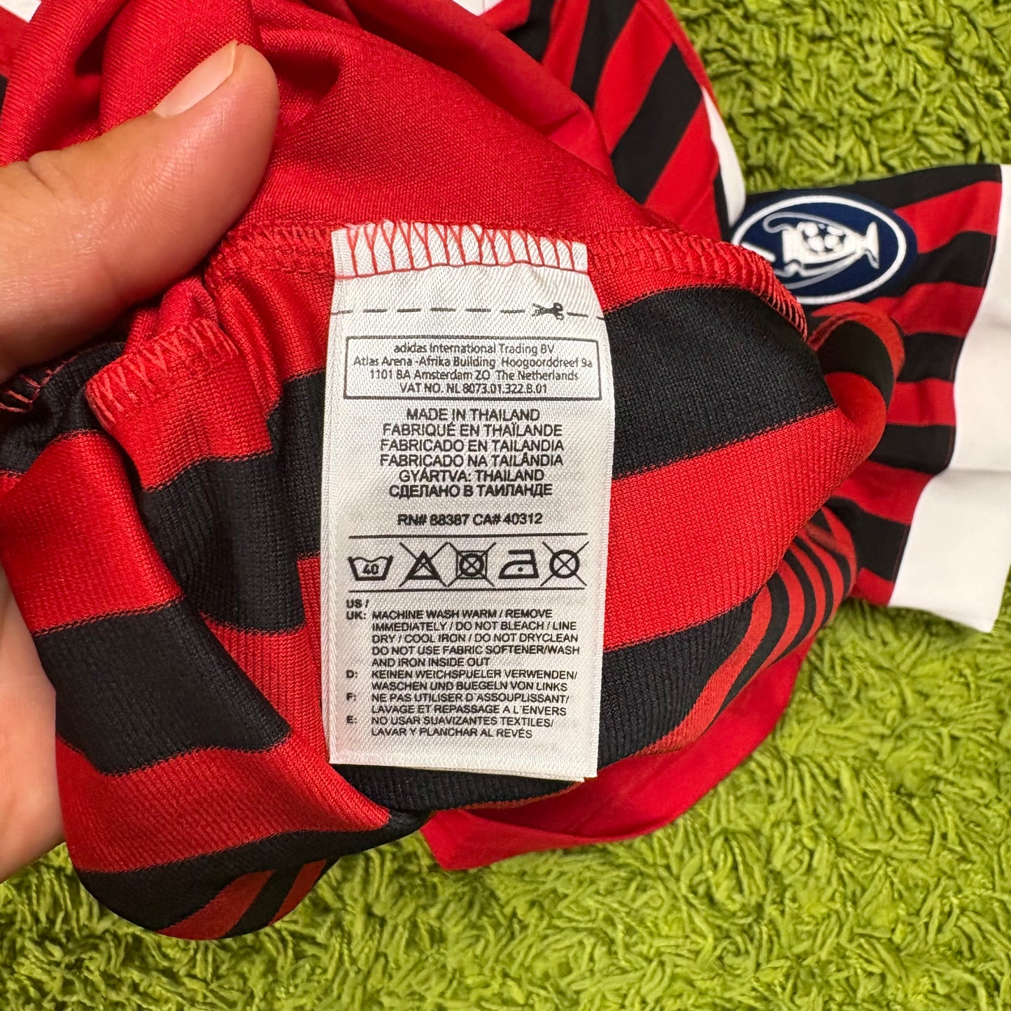 Adidas AC Mailand Milan Pato Trikot rot schwarz Größe XL 2010 2011