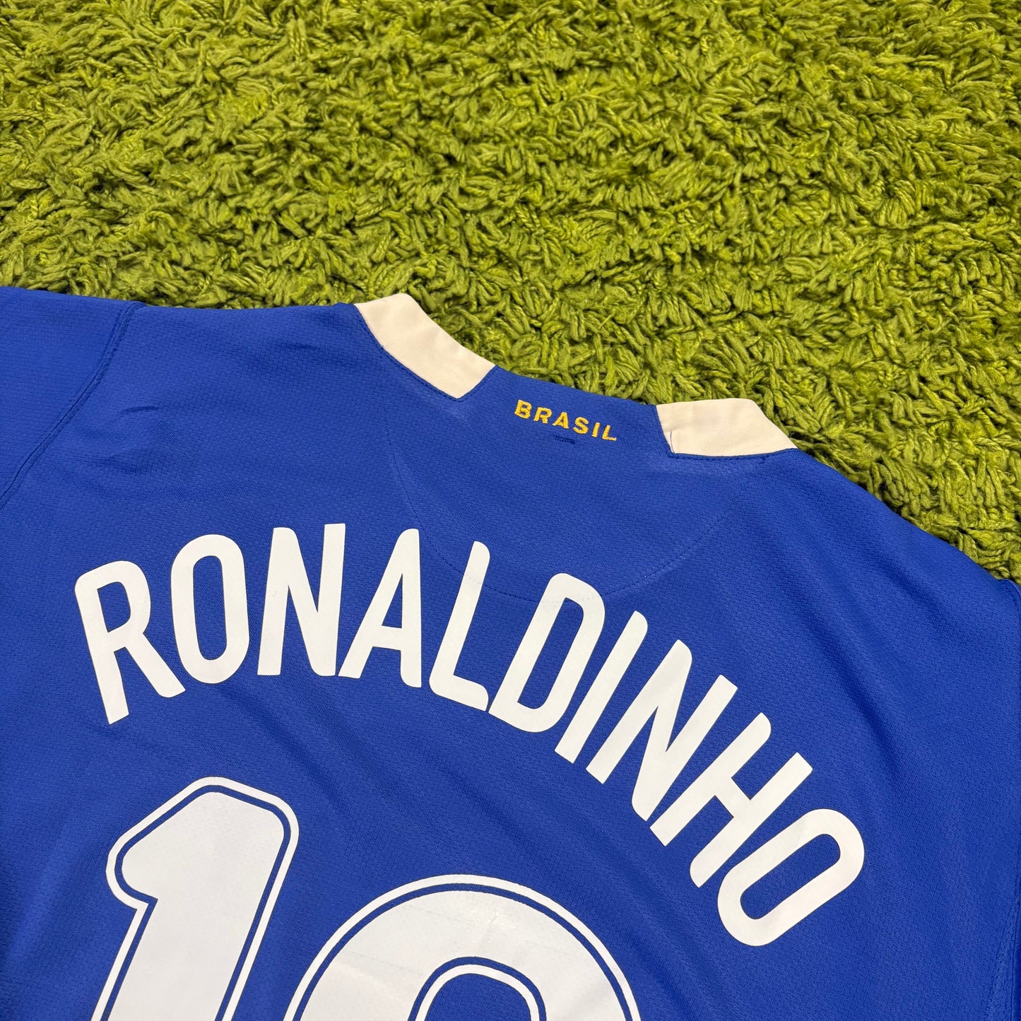 Nike Brasilien Ronaldinho Trikot blau Größe M 2006
