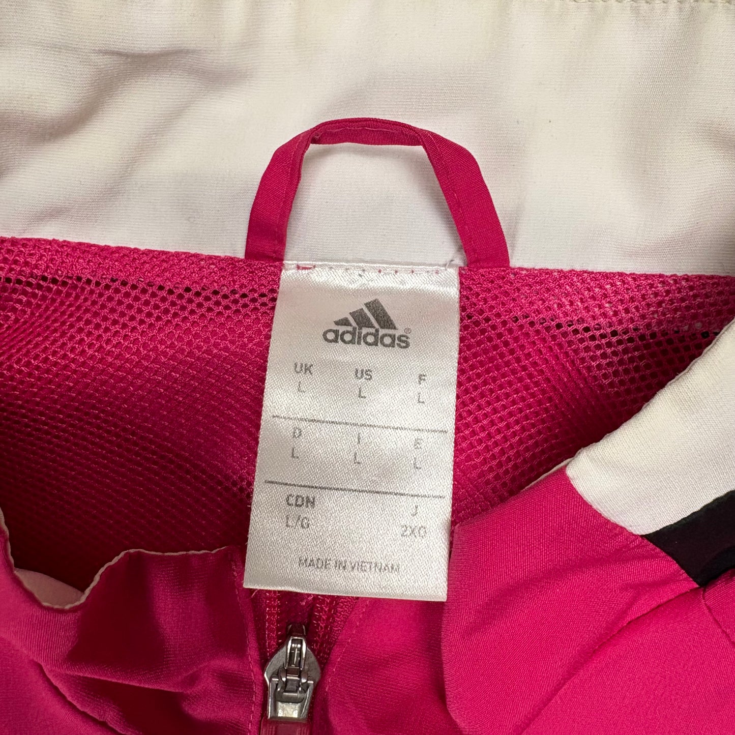 Adidas Real Madrid Tracksuit Trainingsanzug pink schwarz Größe L 2014