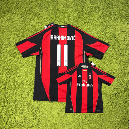 Adidas AC Mailand Ibrahimovic Milan Trikot rot schwarz Größe XL 2010 2011 Neu mit Etikett