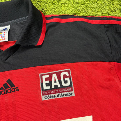 Adidas Guingamp Trikot rot schwarz Größe XL 2000 2001