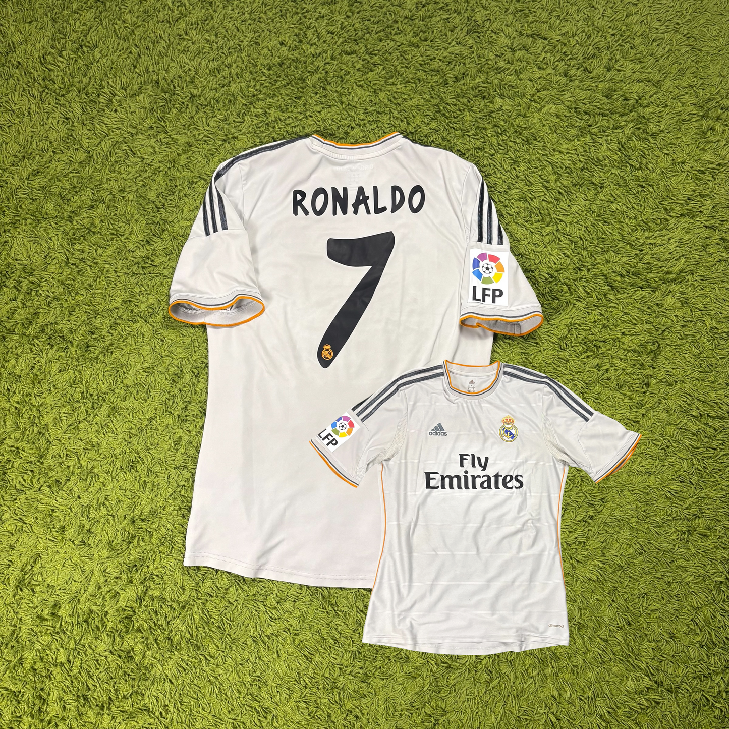Adidas Real Madrid Ronaldo Trikot Weiß Größe L 2013 2014