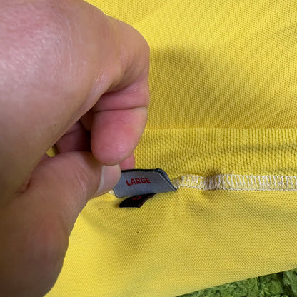 Kappa Brasilien Trikot t Shirt gelb Größe L