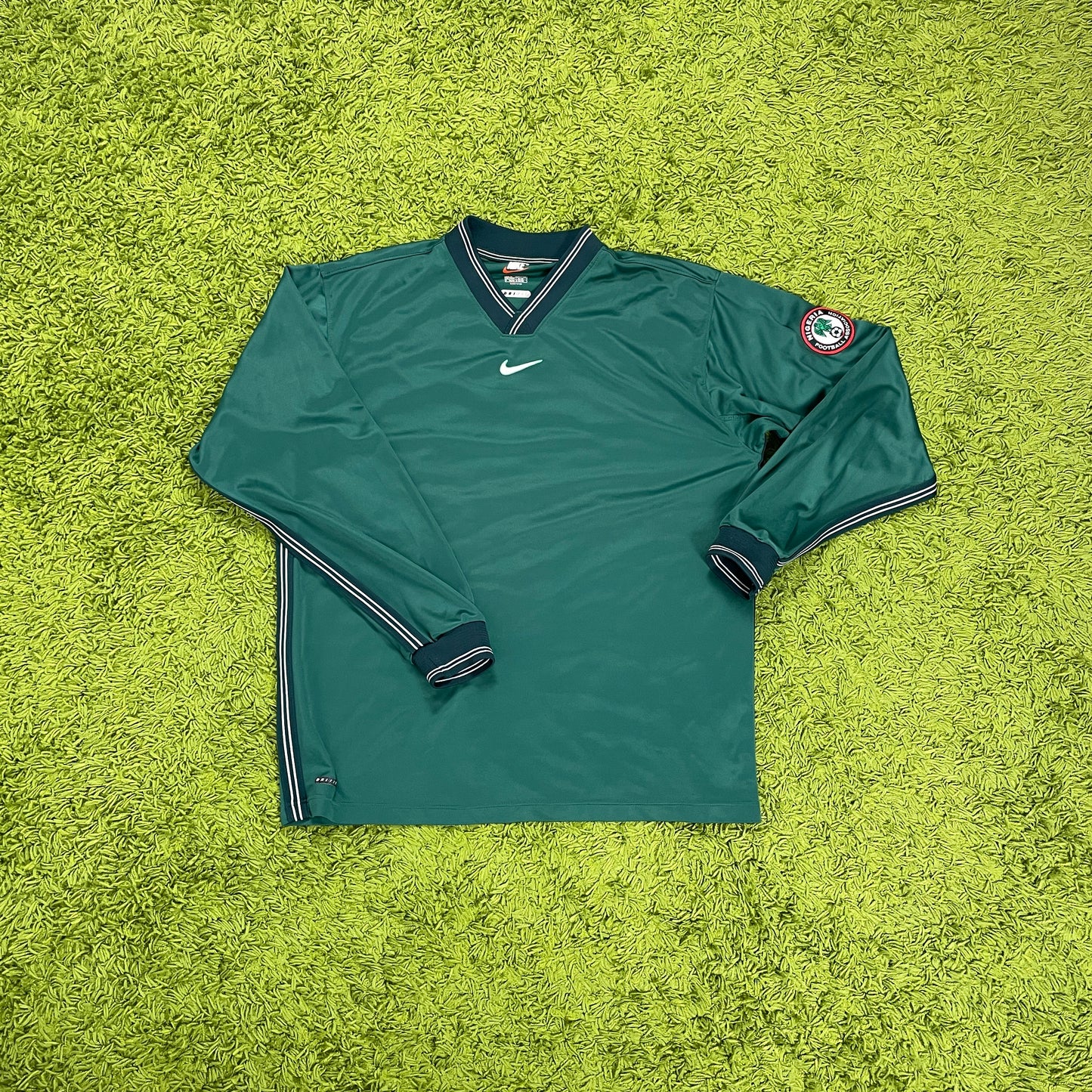 Nike Nigeria Trikot grün Größe XL Langarm 1996 1998