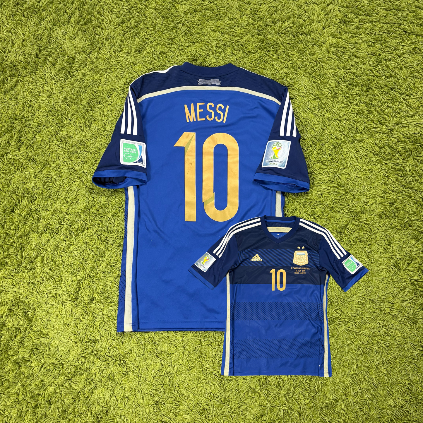 Adidas Argentinien Messi Trikot blau Größe M 2014
