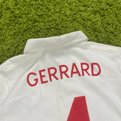 Umbro England Gerrard Trikot + Shorts Größe M weiß 2010